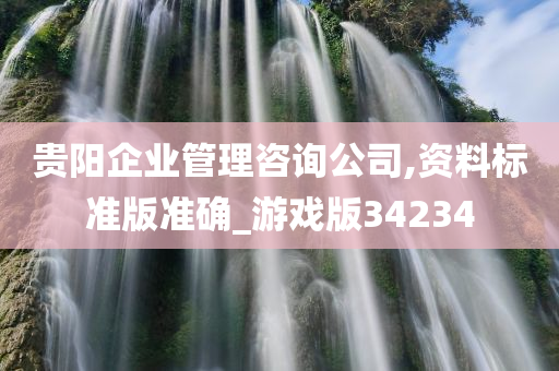 贵阳企业管理咨询公司,资料标准版准确_游戏版34234