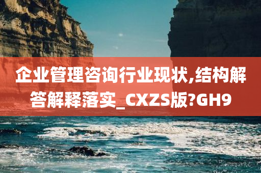 企业管理咨询行业现状,结构解答解释落实_CXZS版?GH9