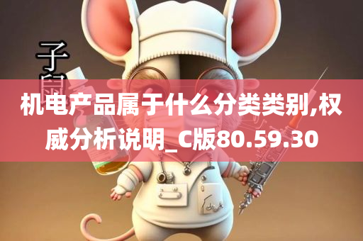 机电产品属于什么分类类别,权威分析说明_C版80.59.30