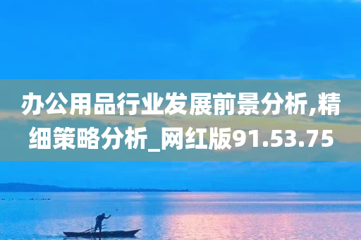 办公用品行业发展前景分析,精细策略分析_网红版91.53.75