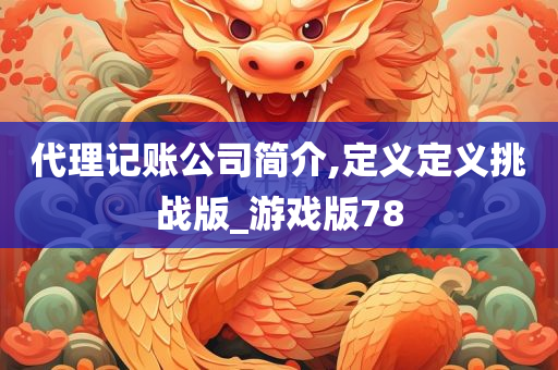 代理记账公司简介,定义定义挑战版_游戏版78