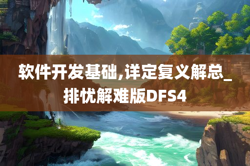 软件开发基础,详定复义解总_排忧解难版DFS4