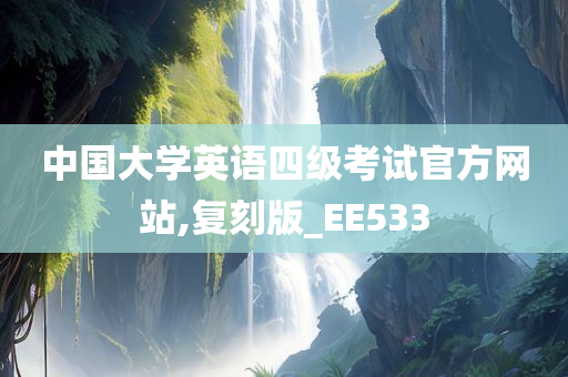 中国大学英语四级考试官方网站,复刻版_EE533