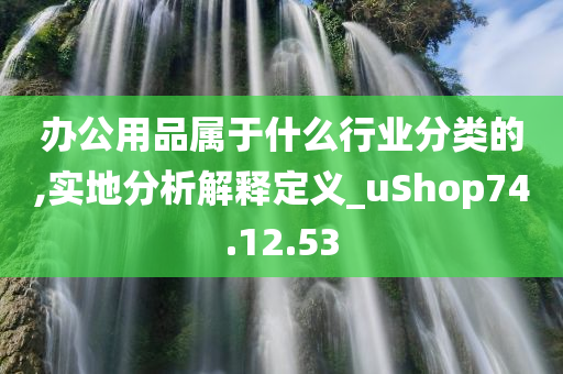 办公用品属于什么行业分类的,实地分析解释定义_uShop74.12.53