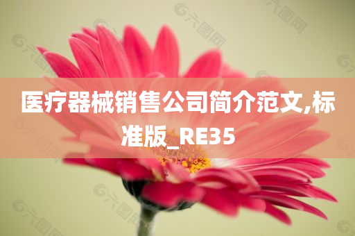 医疗器械销售公司简介范文,标准版_RE35