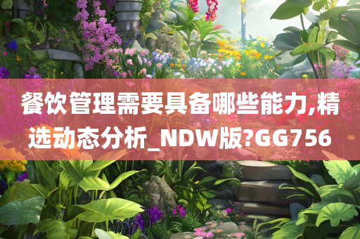 餐饮管理需要具备哪些能力,精选动态分析_NDW版?GG756