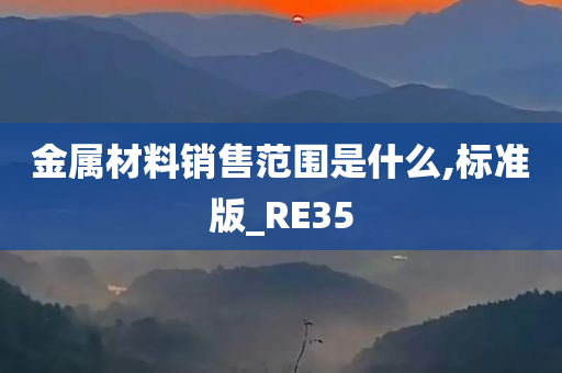 金属材料销售范围是什么,标准版_RE35