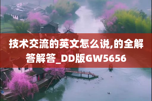 技术交流的英文怎么说,的全解答解答_DD版GW5656