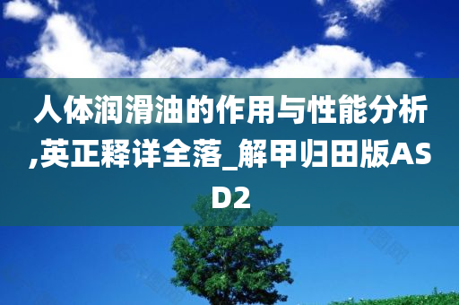 人体润滑油的作用与性能分析,英正释详全落_解甲归田版ASD2