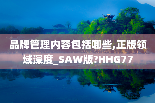 品牌管理内容包括哪些,正版领域深度_SAW版?HHG77