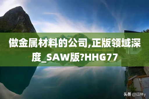 做金属材料的公司,正版领域深度_SAW版?HHG77