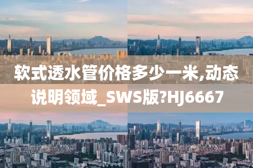 软式透水管价格多少一米,动态说明领域_SWS版?HJ6667