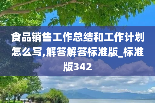 食品销售工作总结和工作计划怎么写,解答解答标准版_标准版342