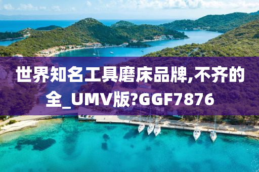 世界知名工具磨床品牌,不齐的全_UMV版?GGF7876