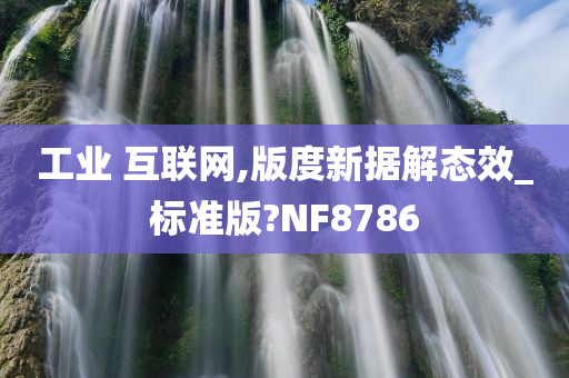 工业 互联网,版度新据解态效_标准版?NF8786