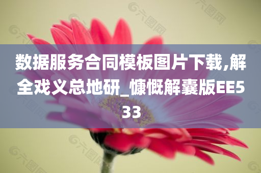 数据服务合同模板图片下载,解全戏义总地研_慷慨解囊版EE533