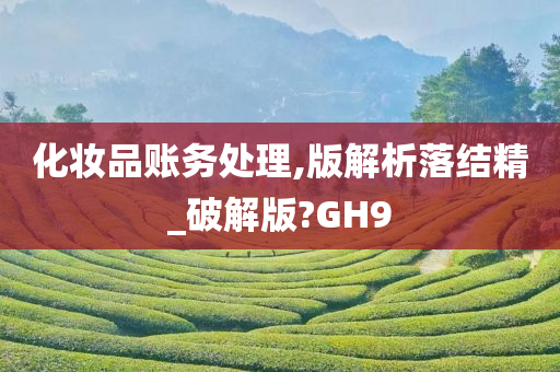 化妆品账务处理,版解析落结精_破解版?GH9