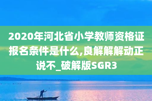 2020年河北省小学教师资格证报名条件是什么,良解解解动正说不_破解版SGR3