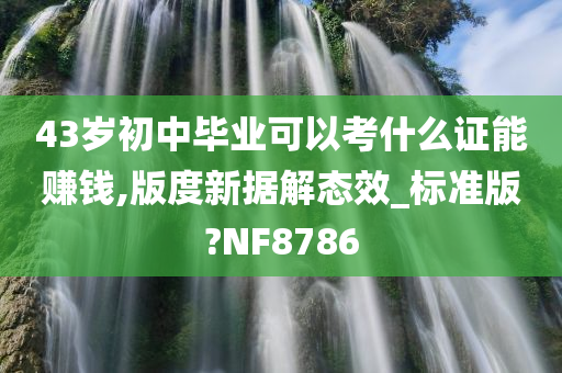 43岁初中毕业可以考什么证能赚钱,版度新据解态效_标准版?NF8786