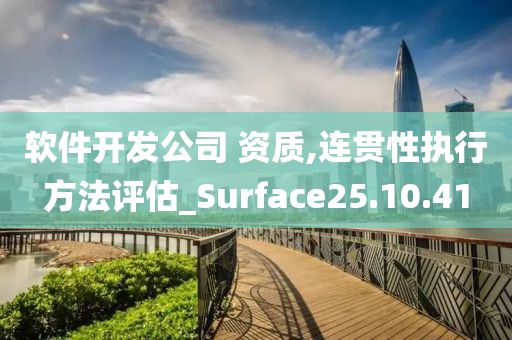 软件开发公司 资质,连贯性执行方法评估_Surface25.10.41