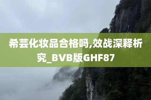 希芸化妆品合格吗,效战深释析究_BVB版GHF87