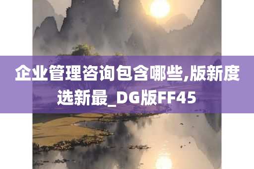 企业管理咨询包含哪些,版新度选新最_DG版FF45