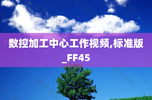 数控加工中心工作视频,标准版_FF45