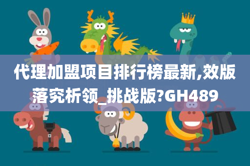 代理加盟项目排行榜最新,效版落究析领_挑战版?GH489