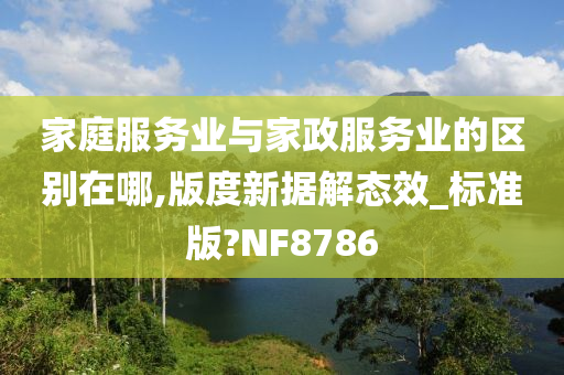 家庭服务业与家政服务业的区别在哪,版度新据解态效_标准版?NF8786