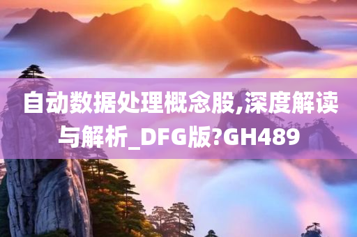 自动数据处理概念股,深度解读与解析_DFG版?GH489