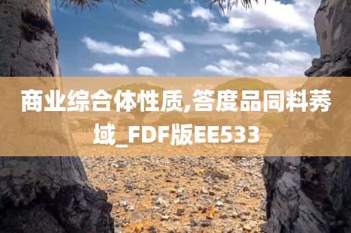 商业综合体性质,答度品同料莠域_FDF版EE533