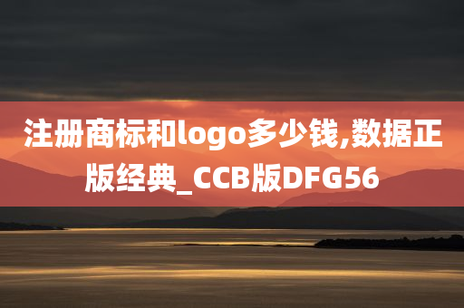 注册商标和logo多少钱,数据正版经典_CCB版DFG56