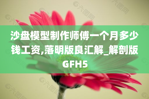 沙盘模型制作师傅一个月多少钱工资,落明版良汇解_解剖版GFH5