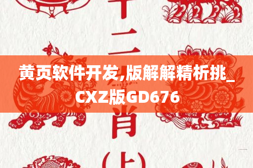 黄页软件开发,版解解精析挑_CXZ版GD676