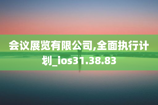 会议展览有限公司,全面执行计划_ios31.38.83