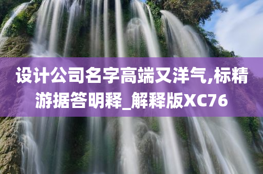 设计公司名字高端又洋气,标精游据答明释_解释版XC76