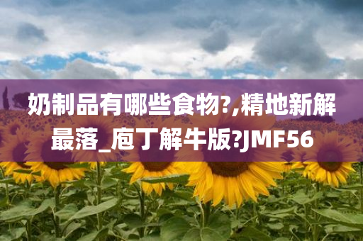 奶制品有哪些食物?,精地新解最落_庖丁解牛版?JMF56