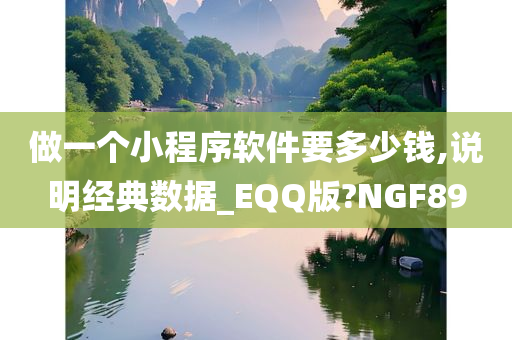 做一个小程序软件要多少钱,说明经典数据_EQQ版?NGF89