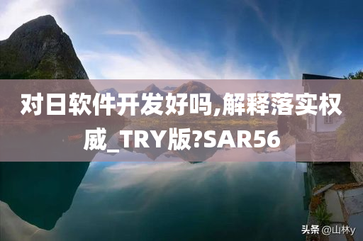 对日软件开发好吗,解释落实权威_TRY版?SAR56