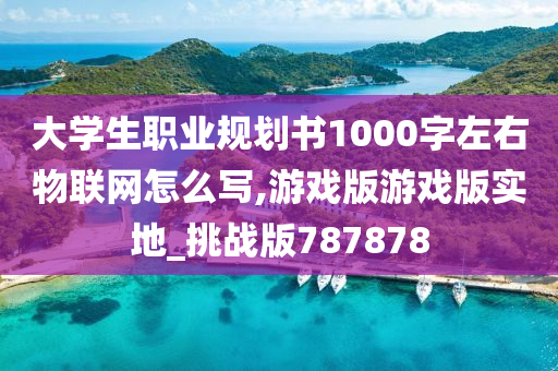 大学生职业规划书1000字左右物联网怎么写,游戏版游戏版实地_挑战版787878