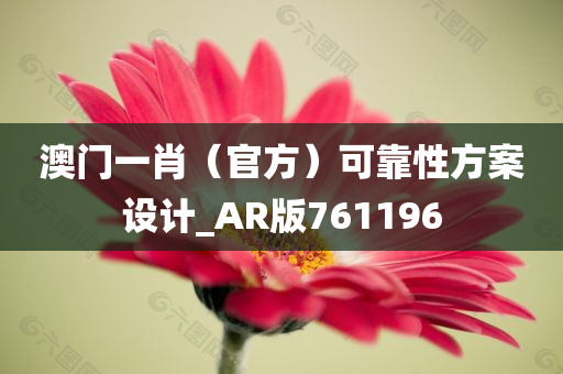 澳门一肖（官方）可靠性方案设计_AR版761196