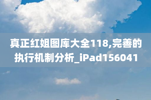 真正红姐图库大全118,完善的执行机制分析_iPad156041