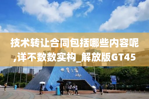 技术转让合同包括哪些内容呢,详不数数实构_解放版GT45