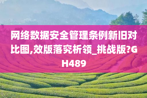 网络数据安全管理条例新旧对比图,效版落究析领_挑战版?GH489