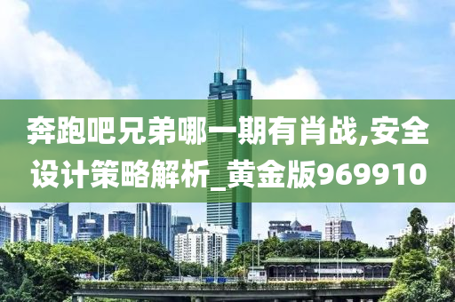 奔跑吧兄弟哪一期有肖战,安全设计策略解析_黄金版969910