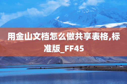 用金山文档怎么做共享表格,标准版_FF45