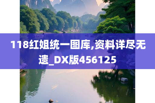 118红姐统一图库,资料详尽无遗_DX版456125