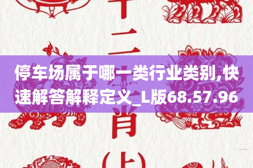 停车场属于哪一类行业类别,快速解答解释定义_L版68.57.96