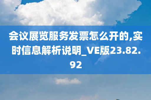 会议展览服务发票怎么开的,实时信息解析说明_VE版23.82.92