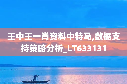 王中王一肖资料中特马,数据支持策略分析_LT633131